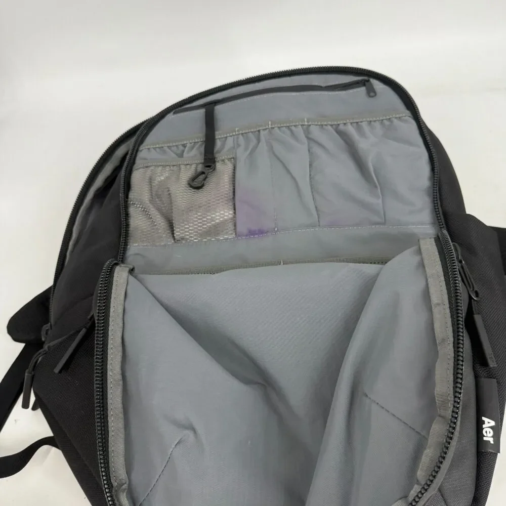 Aer Tech Pack 2 Travel Laptop Backpack 14.8L Black Cordura Quiet Luxury